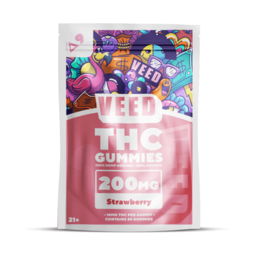 Strawberry Delta 9 THC Gummies 10mg – THC Edibles in Australia for Relaxation and Sweet Berry Flavor
